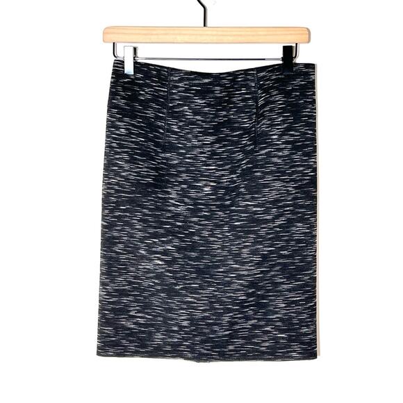 Ann Taylor black and gray straight pencil skirt size 4 petite 4P B117 - Picture 1 of 4
